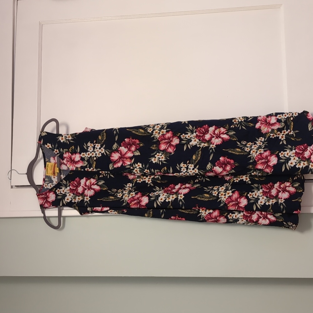 NWOT Land's End with Hoffman Fabrics Tropical Print Sleeveless Dress, Size 2